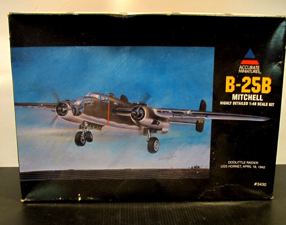 Accurate Miniatures 1/48 B-25B Mitchell Doolittle Raider USS Hornet SEALED PARTS-image