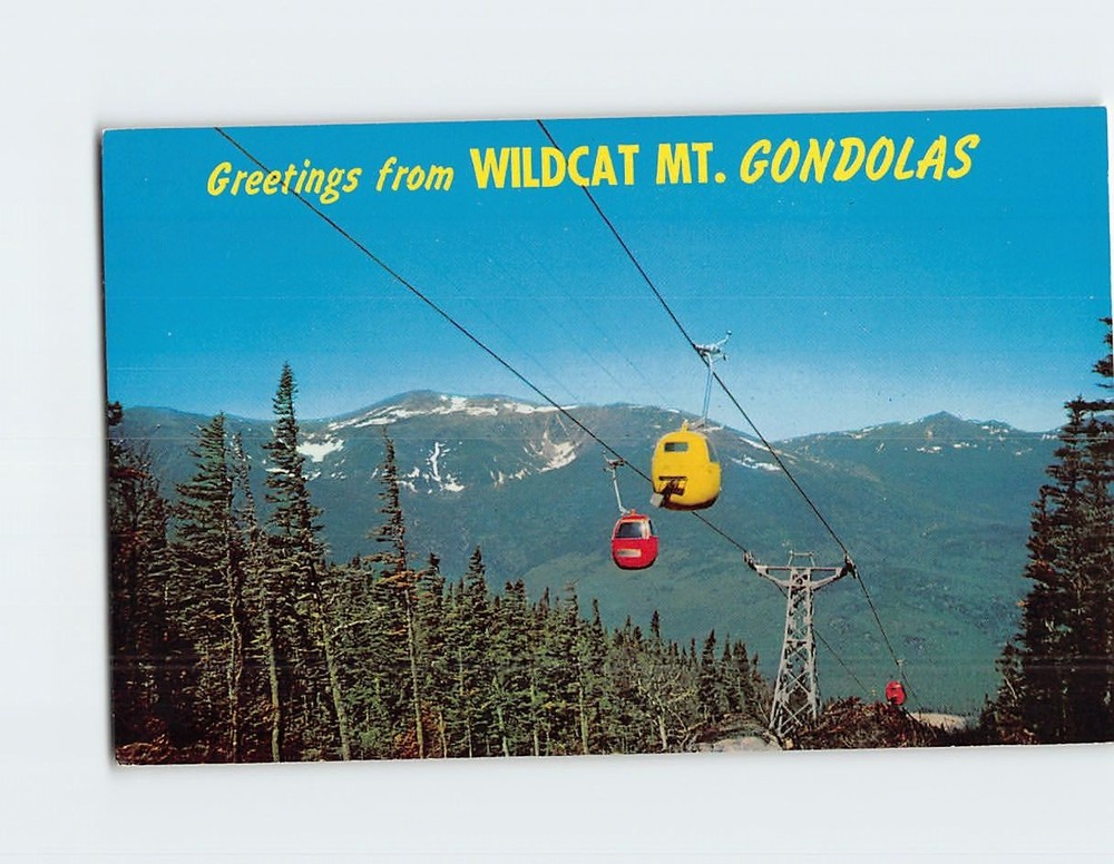 Postcard Wildcat Mountain Gondola Pinkham Notch Jackson New Hampshire USA