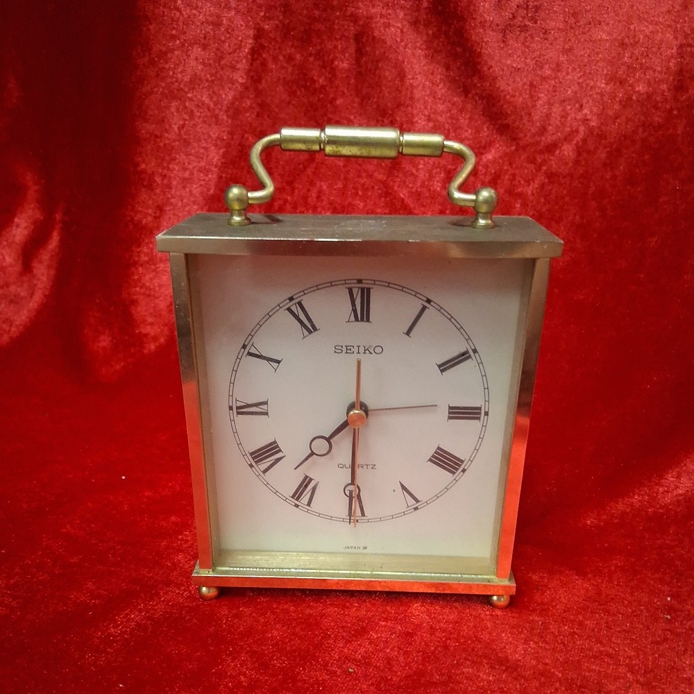 Seiko Graniteville Co. Portfolio Brass Desk Clock