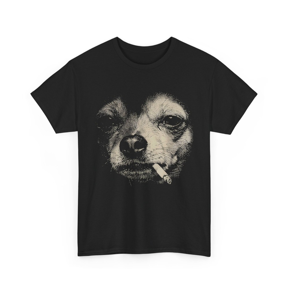 Dog Smoking Cigarette Shirt, Funny Chihuahua Meme Lovers Women Men T-Shirt