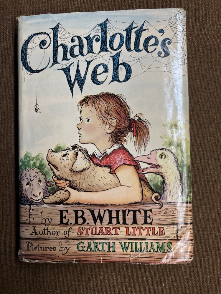 Charlotte's Web: E. B. White 1952 Hardcover Book Club Edition + Dust Jacket
