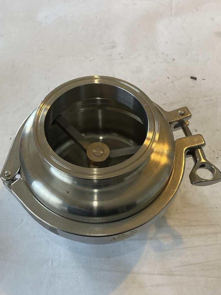 Sanitary Check Valve - 4.5” 316L SS Tri-clamp