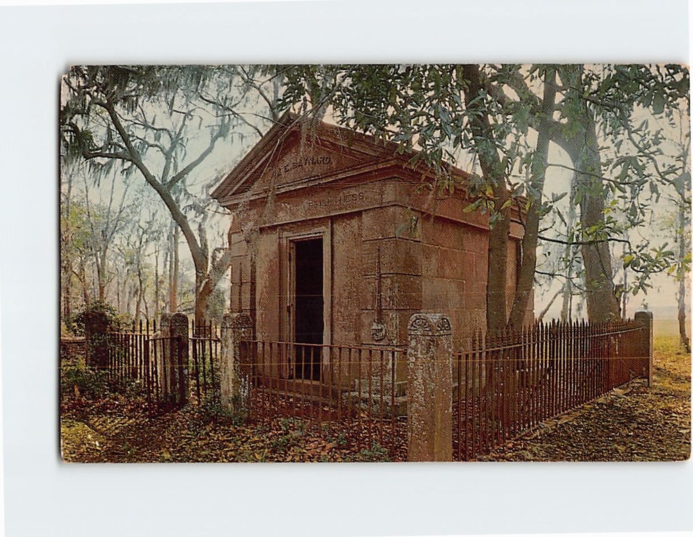 Postcard Old Baynard Tomb Hilton Head island South Carolina USA