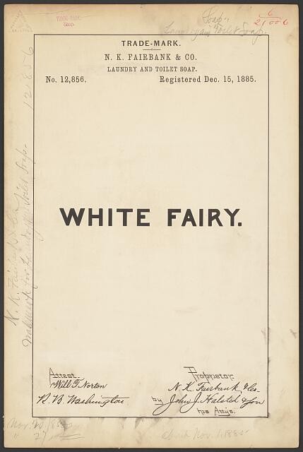 N. K. Fairbank & Co. for White Fairy brand Laundry and Toilet Soap