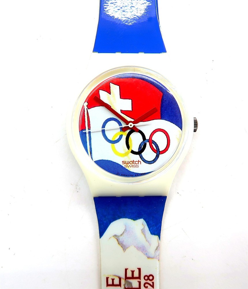NEW Swatch Watch ST MORITZ 1928 GZ134 Olympic Special Edition Gents 1994