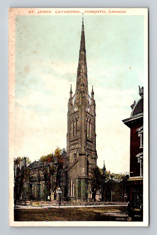 Canada- Ontario Toronto St. James Cathedral Postal Old Card PC Vintage Postcard
