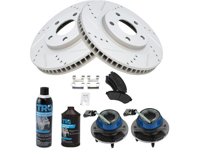 Chevy Impala 2000-2005 Front Brake Pad Rotor & Wheel Hub Kit 51ZYVC
