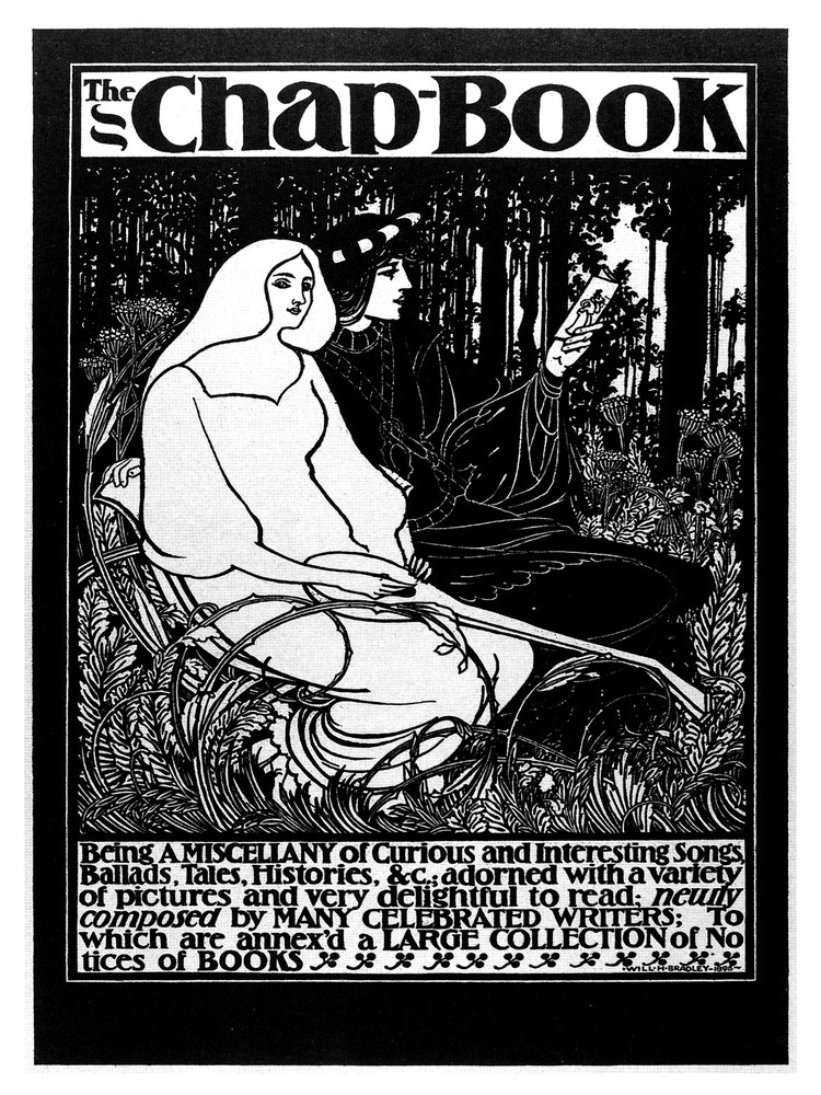 Black & White The Chap book wall Decor Poster. Graphic Interior Art design 3204