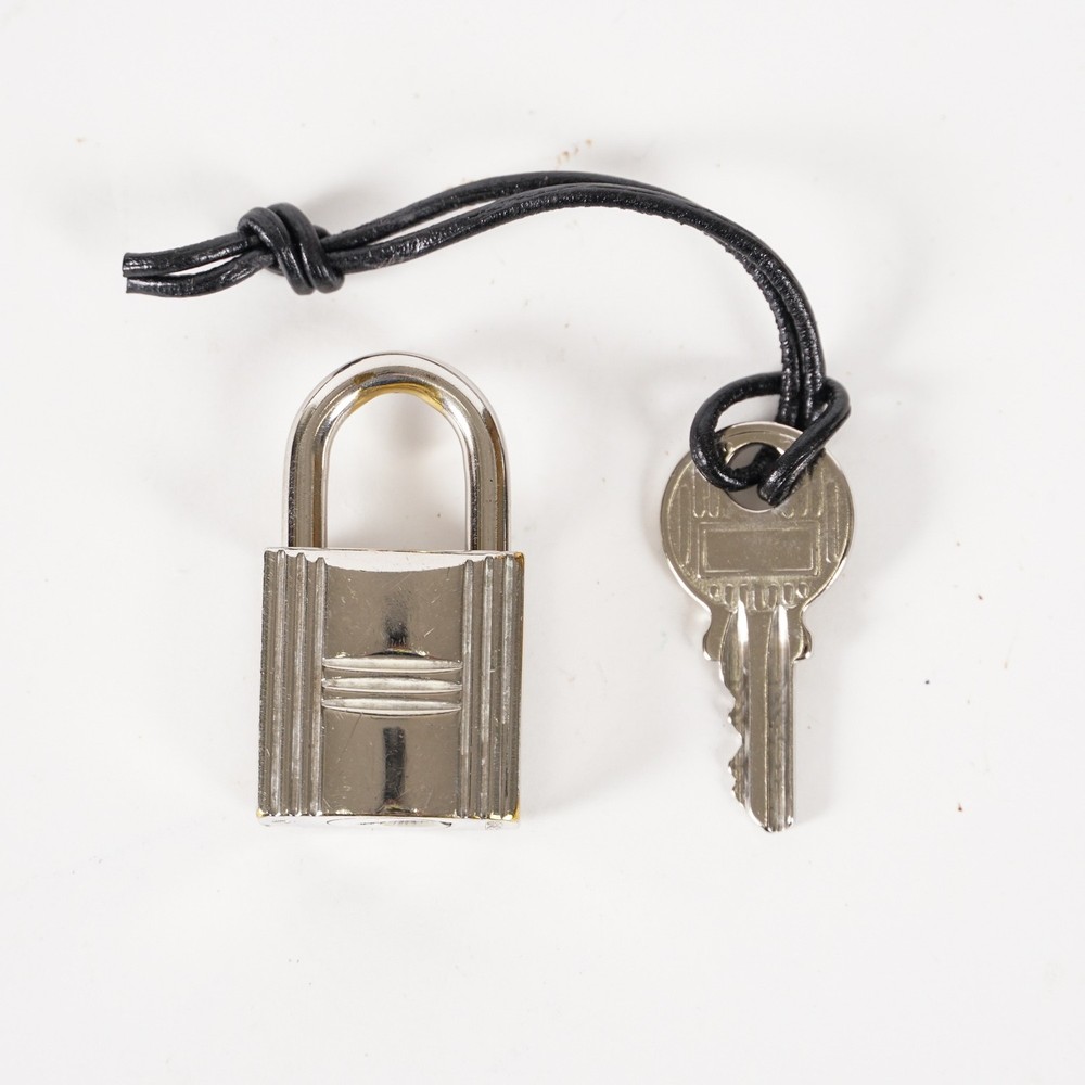 Hermes Cadena Silver Metal Key Padlock Kadena Men's Women's Unisex 12E161155008