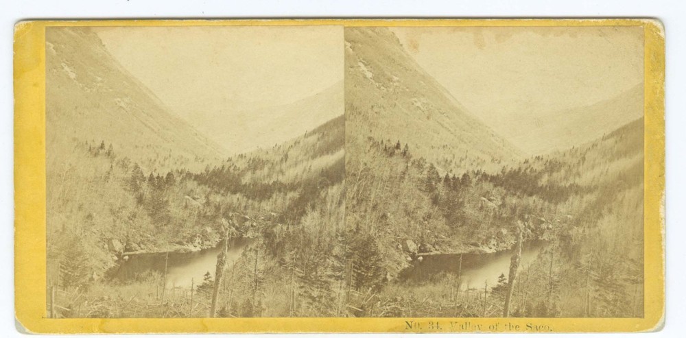 D1370~ NEW HAMPSHIRE – View #34 – Valley of Saco c.1860s Stereoview, Kilburn