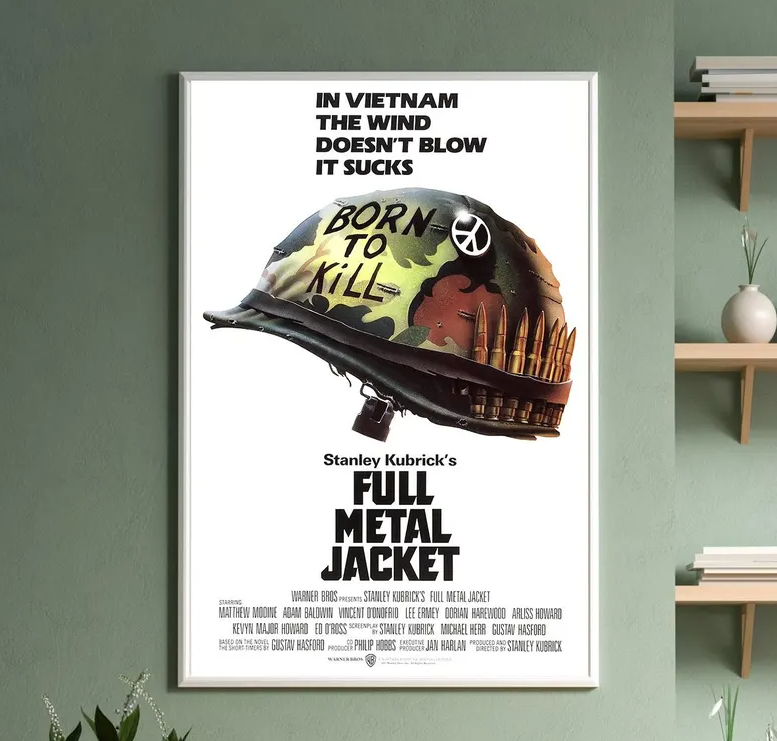 High-quality Full Metal Jacket movie posters with durable full metal printing