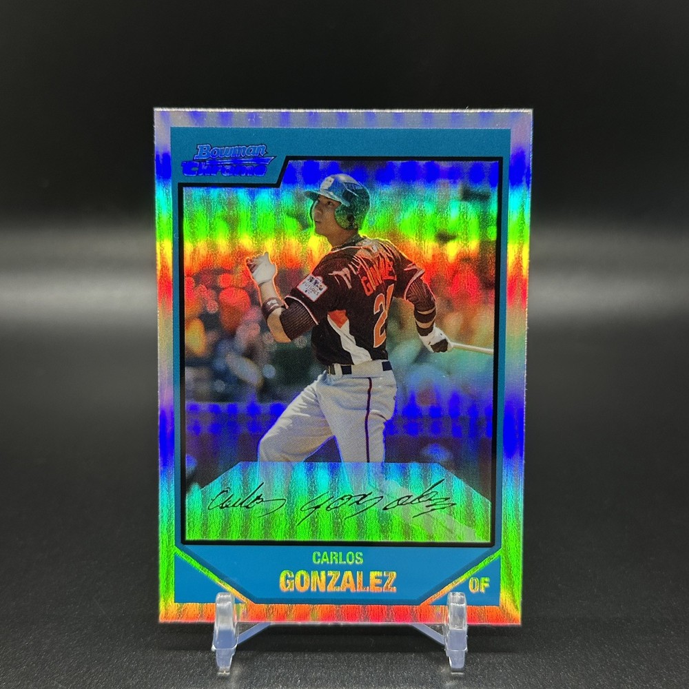 2007 Bowman Draft Chrome Picks Prospects Refractor Carlos Gonzalez #BDPP108