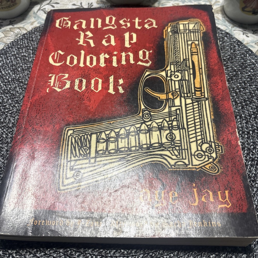 Gangster Rap Coloring Book Urban Outfitters Brand New Never Used