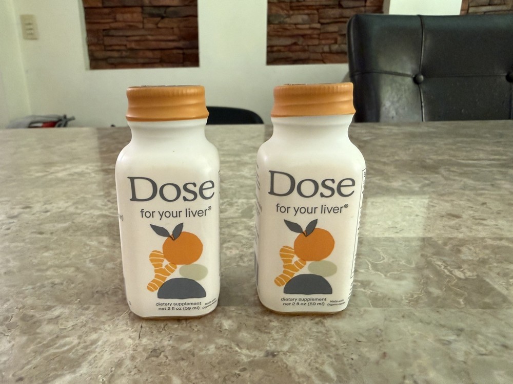 2pk DOSE for Your Liver Cleanse Detox Repair Organic Milk Thistle 2oz BB 1/28