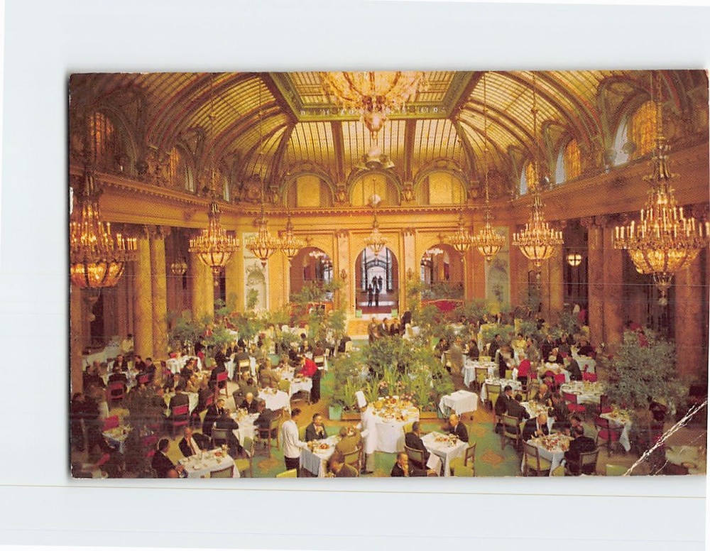 Postcard Garden Court Sheraton Palace San Francisco California USA