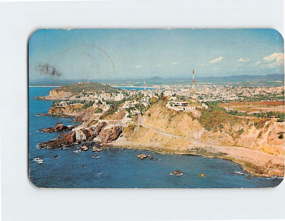 Postcard Air View of Mazatlan Mexico