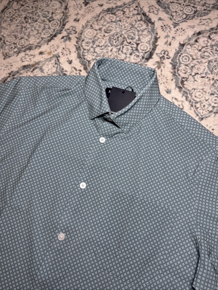 Mizzen + Main Leeward Short Sleeve Button Up Casual Shirt Men’s Size S