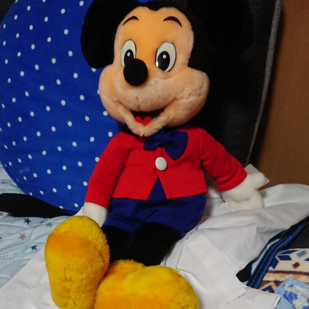 Disneyland retro mickey mouse plush toy with tag #c13f52