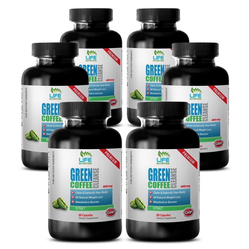 Natural Appetite Control - Green Coffee Cleanse 800mg - Healthy Weight Pills 6B