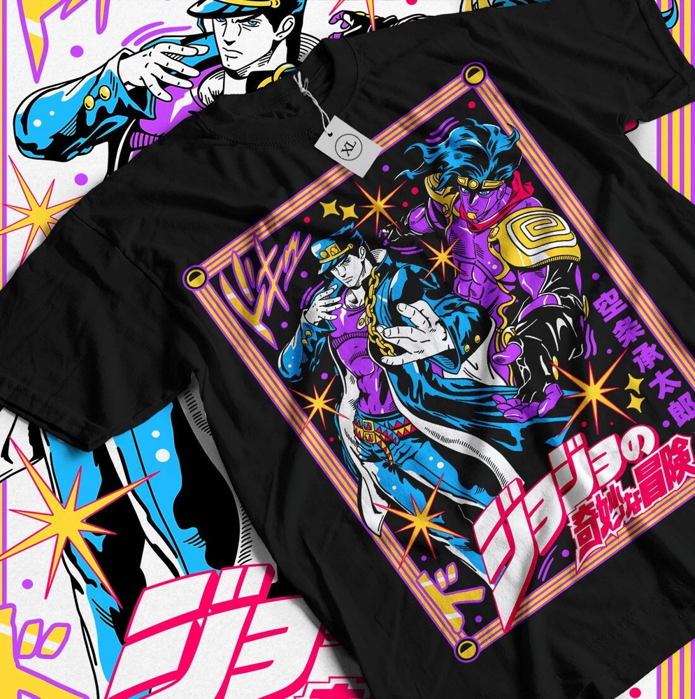 JoJo's Bizarre T-Shirt Adventure JoJo Anime Manga Jolyne Jotaro Shirt All Size