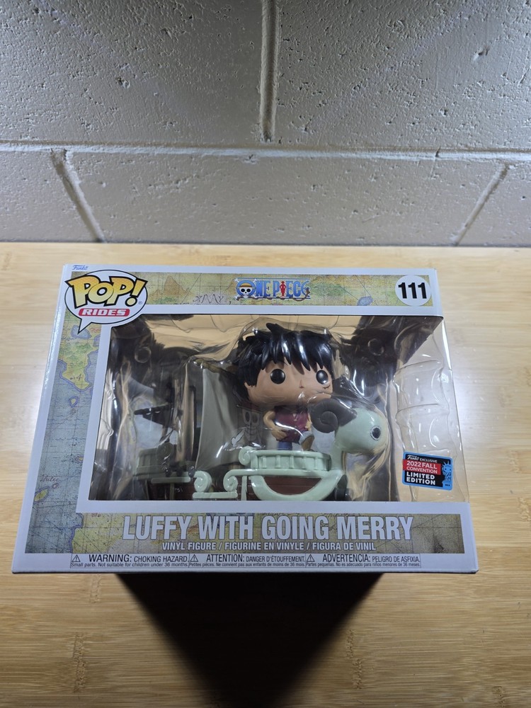 Funko Pop! #111 Luffy w/ Going Merry One Piece 2022 NYCC Exclusive *Broken Flag*