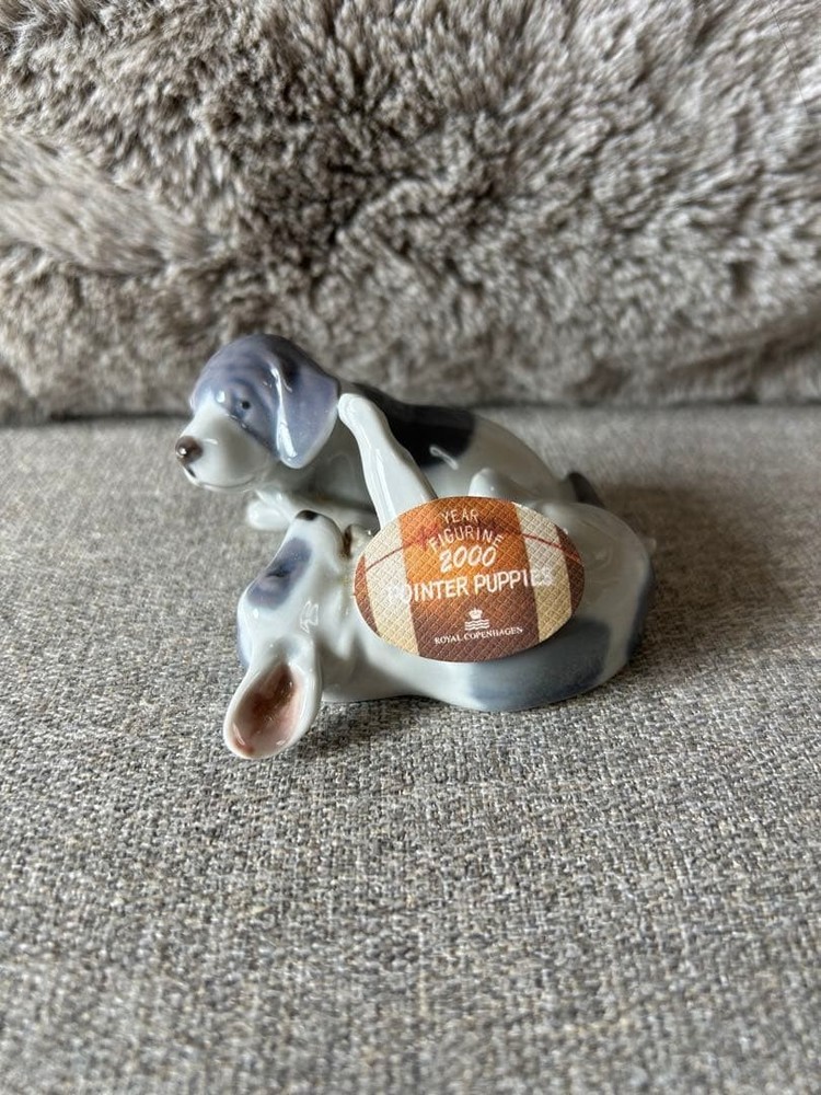 Royal Copenhagen Puppy Dog Figurine, 2000 Collection, 9.5cm Used