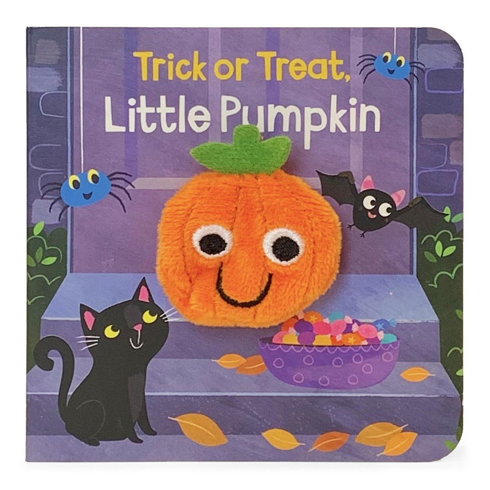 Trick Or Treat Little Pumpkin Finger Puppet Halloween Board Book Ages 0-4 (C...