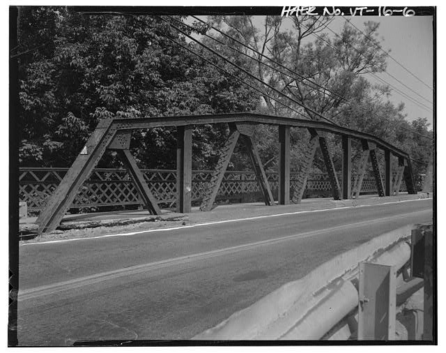 6. View northwest, west truss pony approach span - Vermont Bridge No. 48,