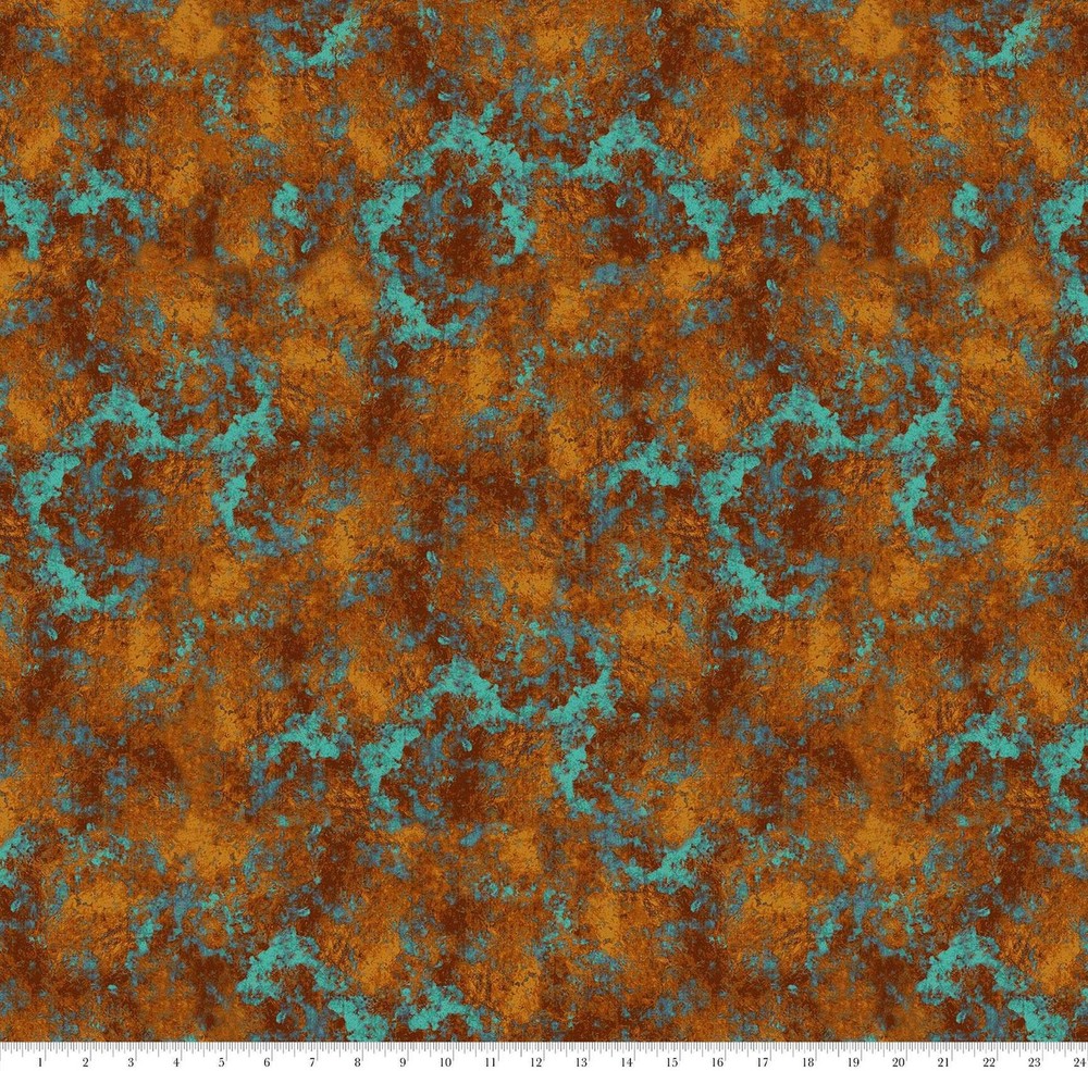 Crow-Mazing Fabric | Blue Brown Tonal Basic | Henry Glass YARD