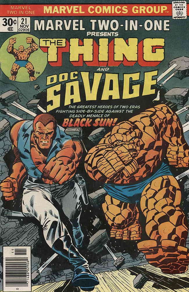 Marvel Two-In-One #21 FN; Marvel | the Thing Doc Savage - we combine shipping