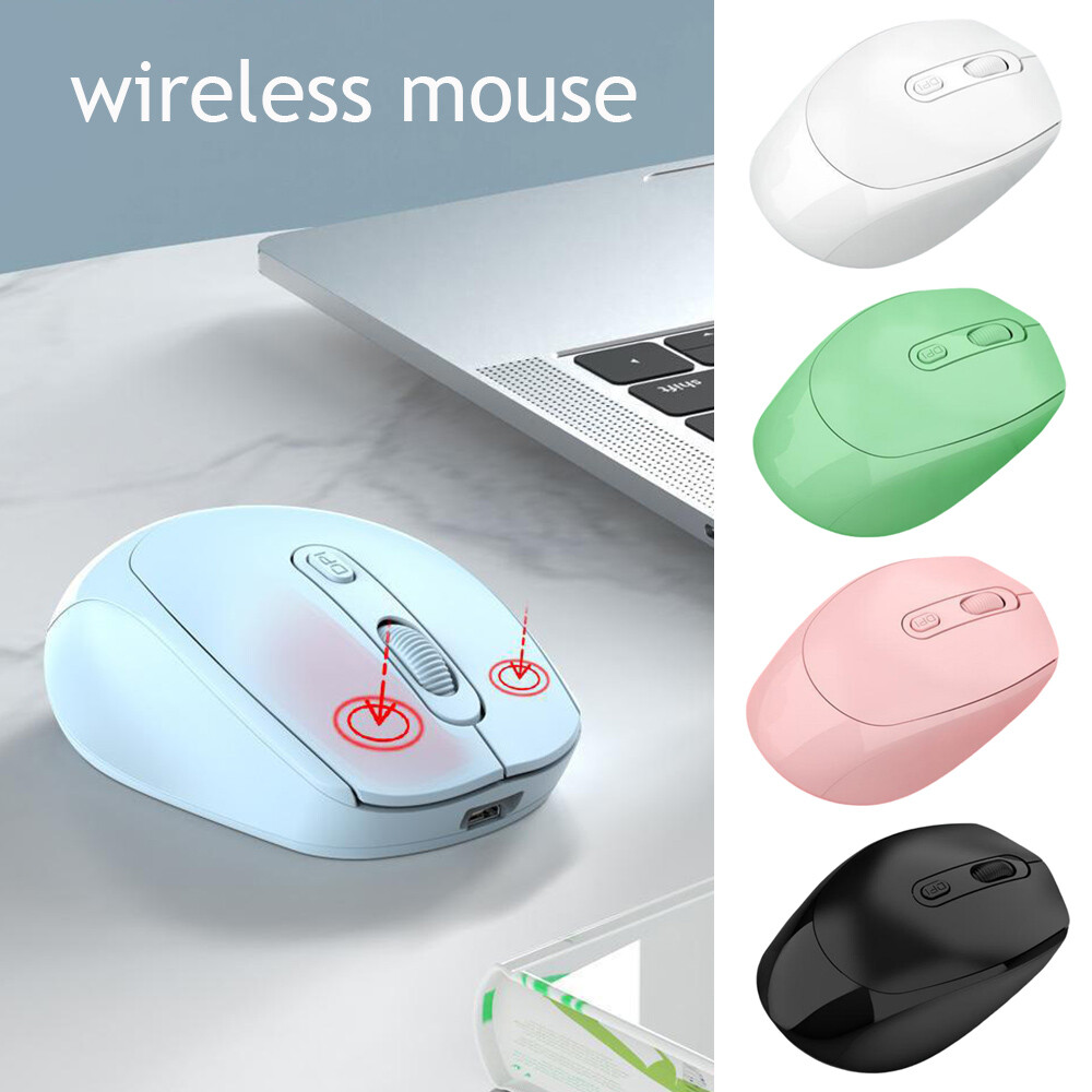 Portable 2.4GHz Wireless Silent Optical Mouse with USB Receiver