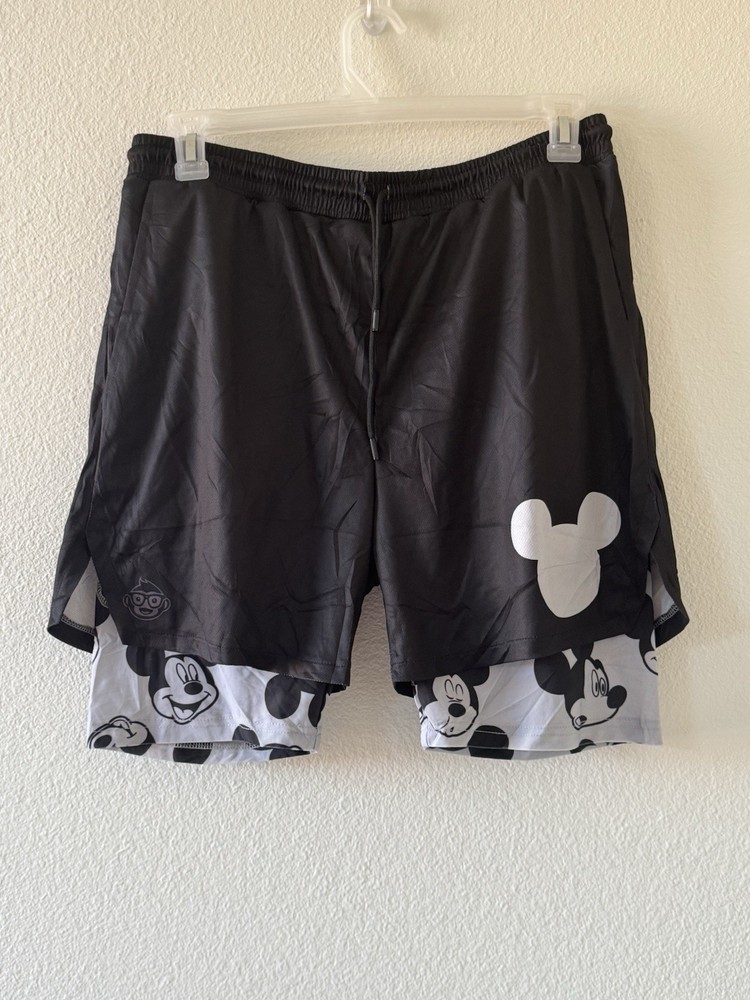 Anime Ape [Mickey Mouse 2-in-1 Gym Shorts - Men’s Size 3XL Rare Premium