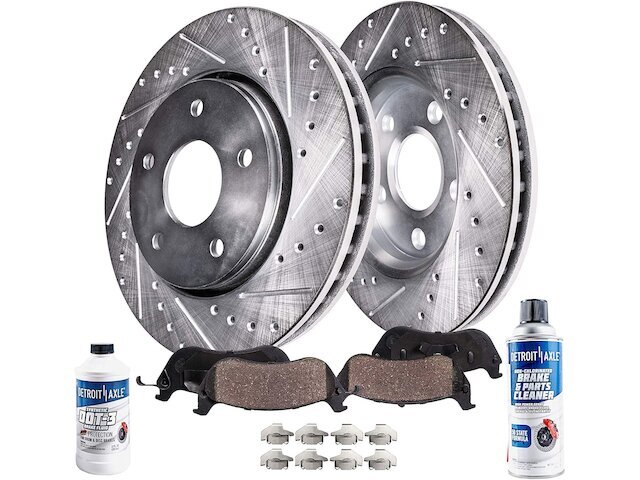 Rear Detroit Axle Brake Pad Rotor Kit for Cadillac STS 2005-2011 69WVBH