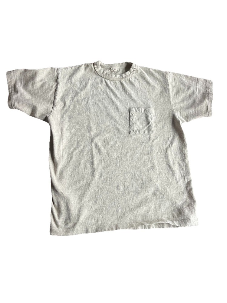 Warehouse short sleeve T-shirt off white Mens size XL Cotton Crew Pocket Japan