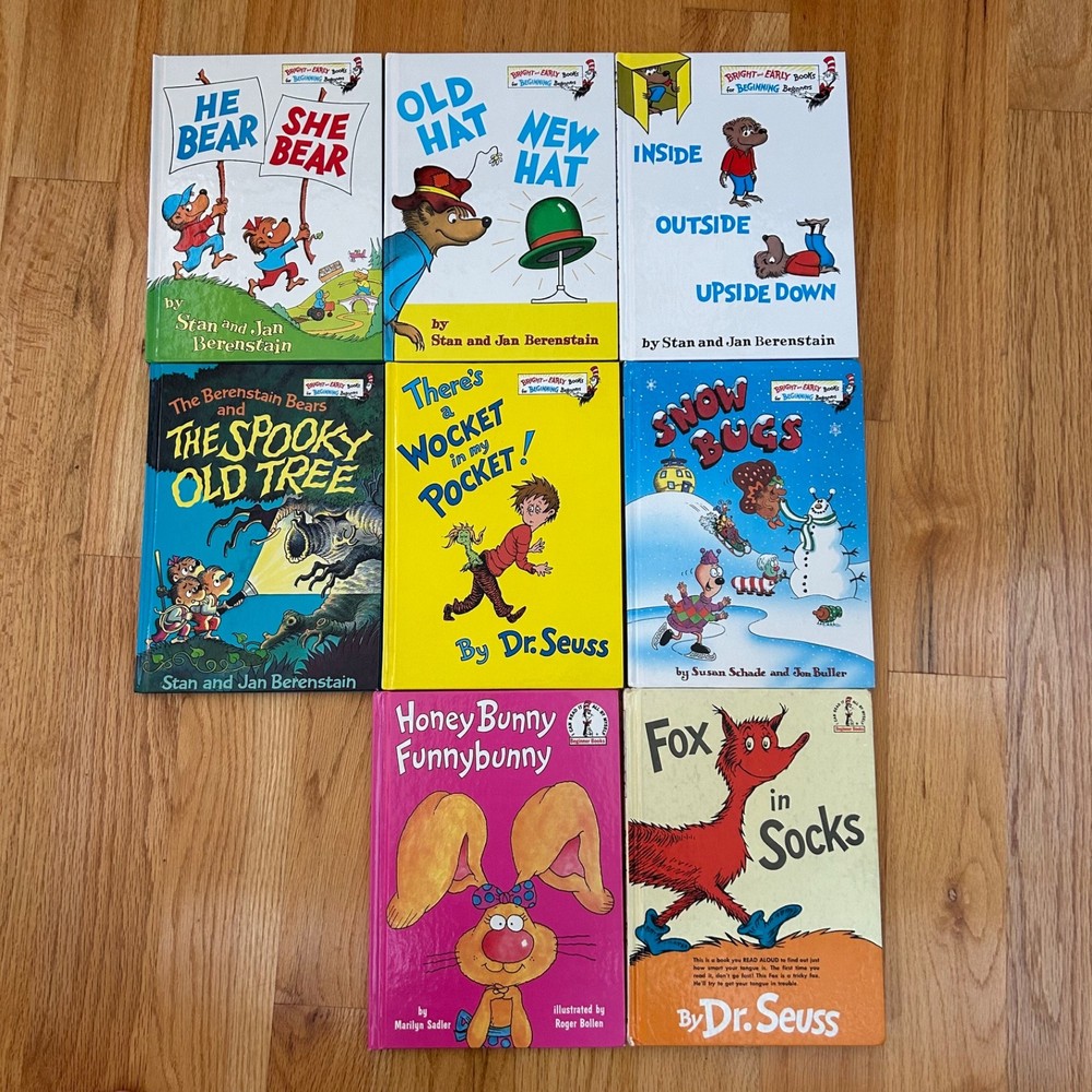 Lot of 8 Dr. Seuss Beginner Books / Bright & Early Children’s Hardcover Books