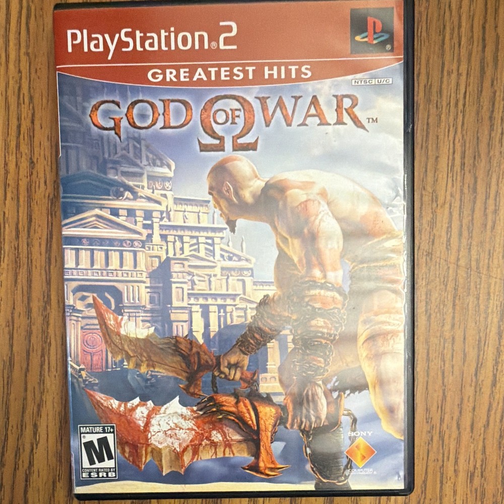 Sony God of War Greatest Hits PS2 Disc/Case M NTSC-U/C 2005 Action-Adv