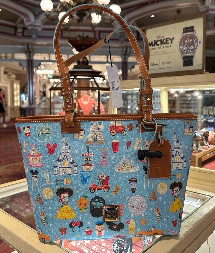 2026 Disney Parks Jerrod Maruyama X Dooney & Bourke Park Icon Small Tote Bag NWT