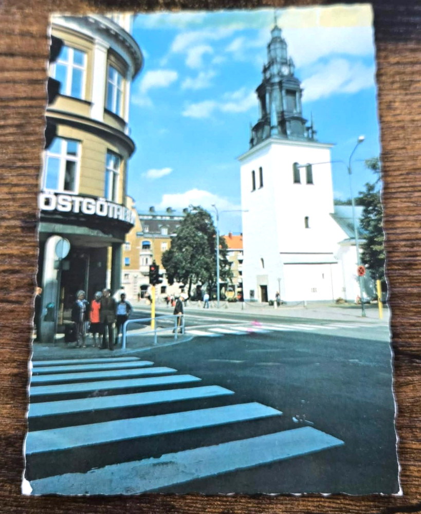 1980s Linkoping Ostergotland Sweden St. Lars Church Vintage Postcard