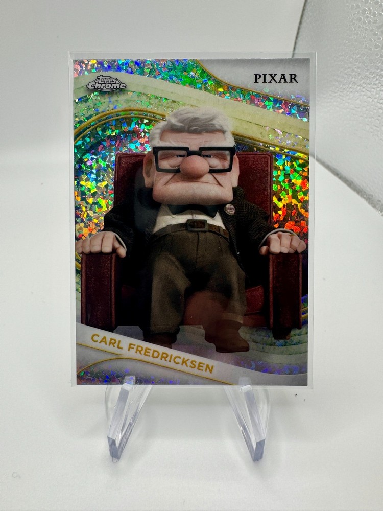 2025 Topps Chrome Disney Carl Fredricksen #173 Mini Diamond Refractor UP