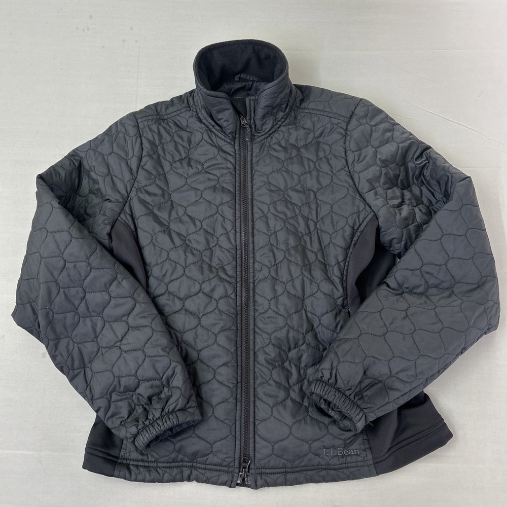 Women’s LL Bean Black Puffer Jacket Quilted Small 264957 Packable