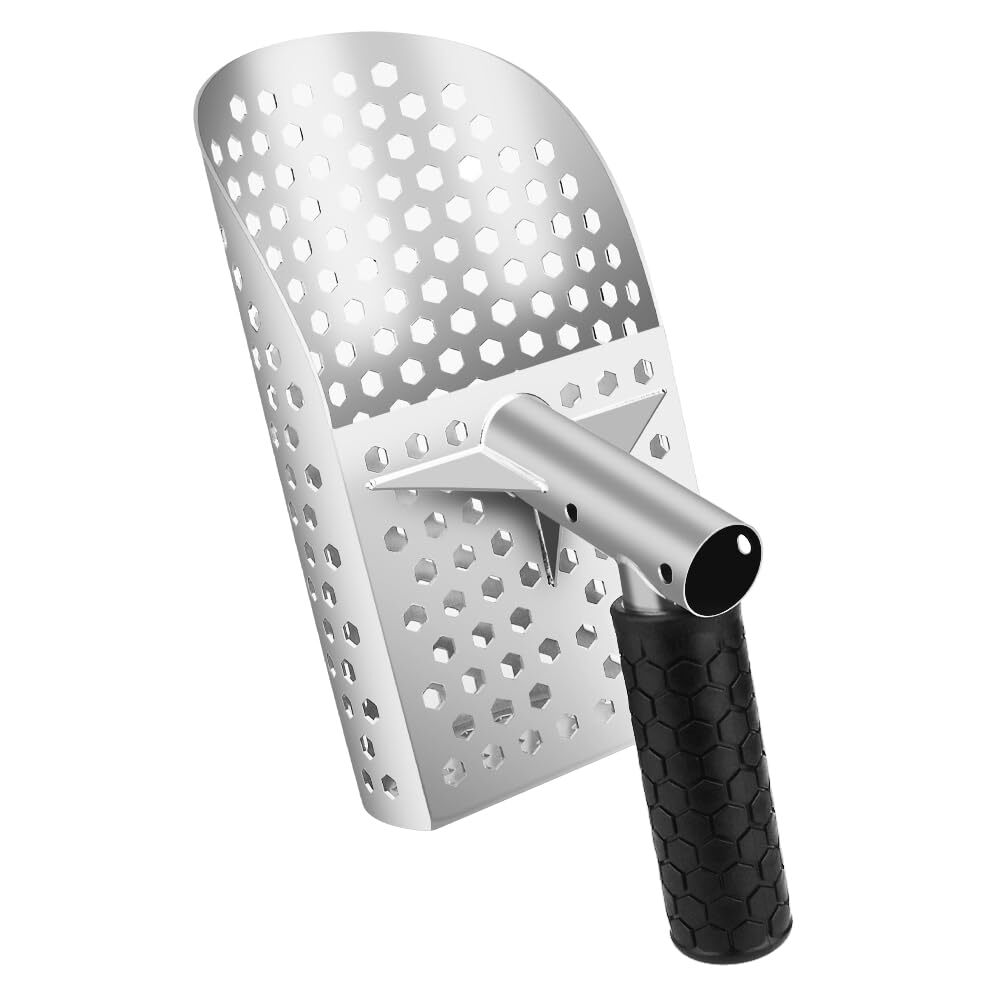 Stainless Steel Beach Metal Detecting Sand Scoop Hand Sifter  