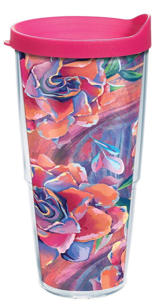 Modern Insulated Double Walled Tabletop Magnolia Bouquet Made in USA