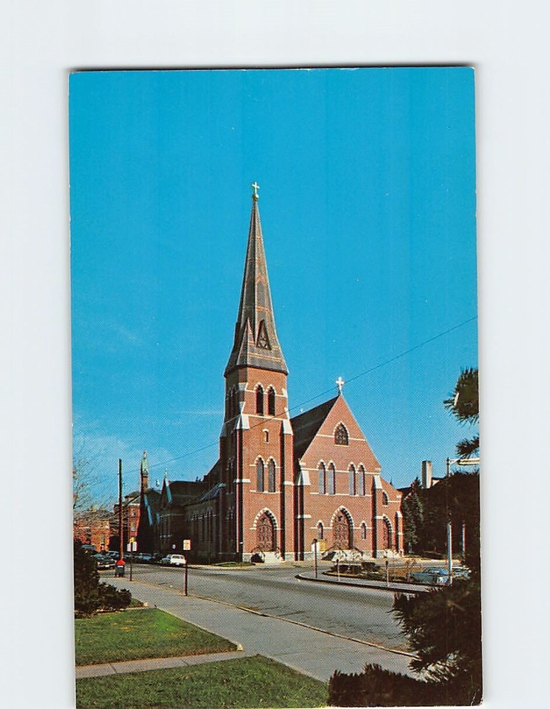 Postcard St. Joseph's Catholic Church Manchester New Hampshire USA