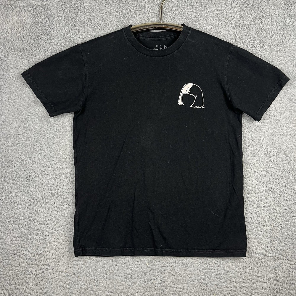 SIA U.S Tour 2016 Concert Graphic T-Shirt Black Cotton Band Merch Pop/Rock Small