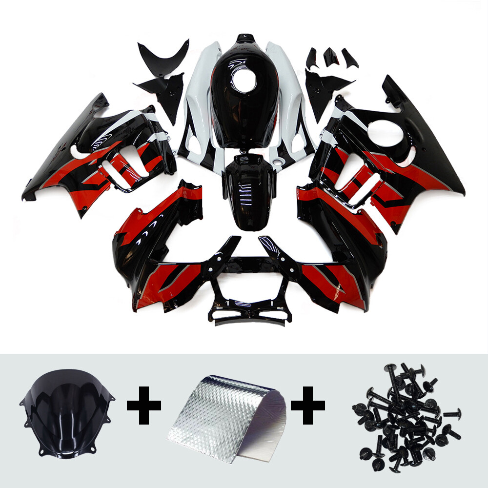 White Red Black ABS Fairing Kit For Honda CBR600 F3 1997 1998 97 98 Fairings