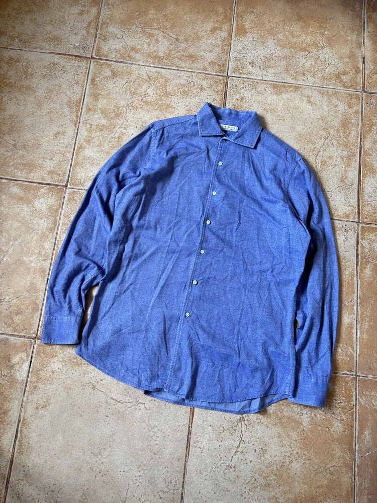 Luca Faloni Shirt Mens Button Down Size 43