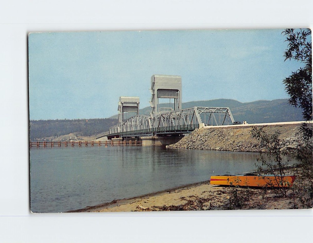 Postcard Okanagan Lake Bridge Kelowna British Columbia Canada