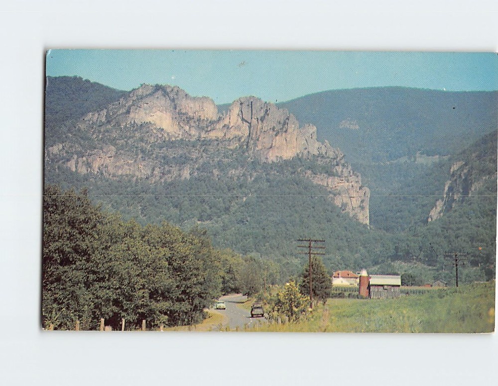 Postcard Seneca Rocks Monongahela National Forest West Virginia USA