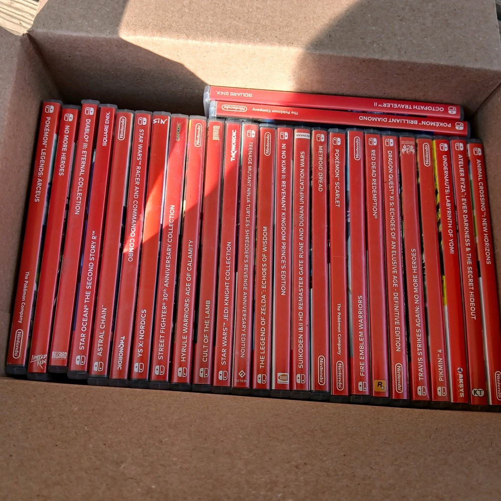 Empty Nintendo Switch Cases Lot # 27. NO GAMES.