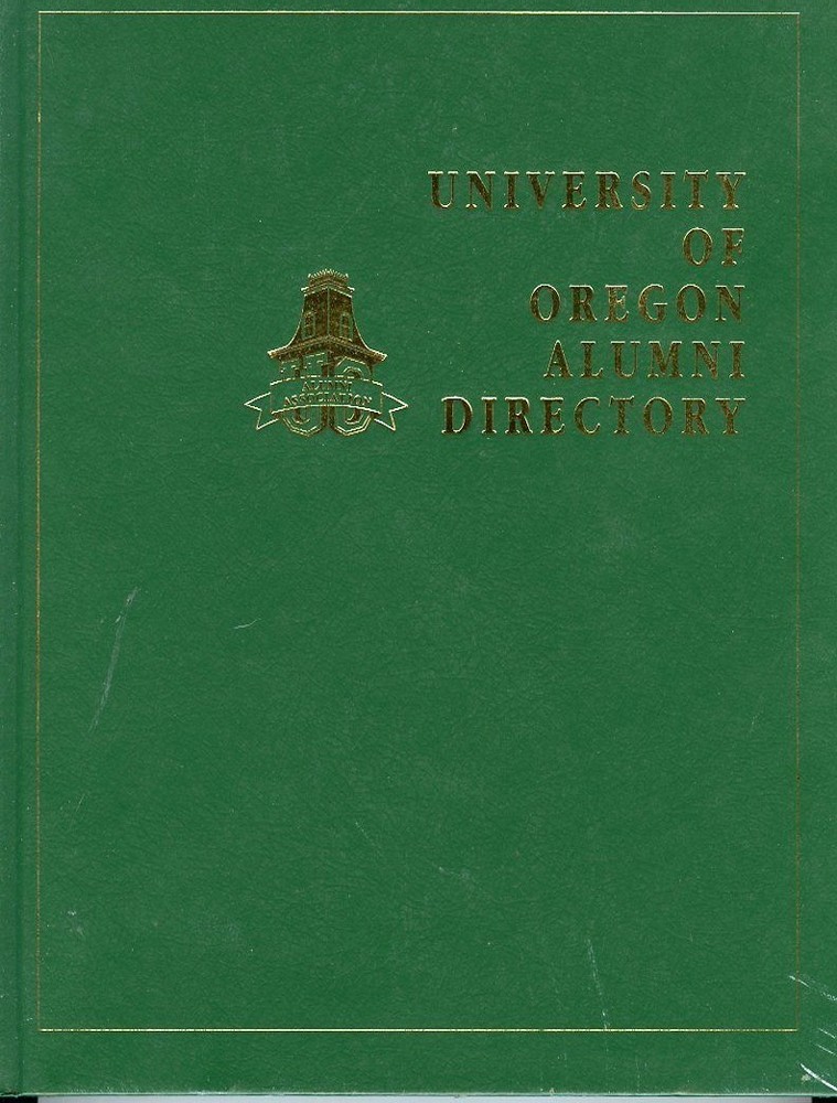 1990 University of Oregon Alumni Directory - Ex Condition